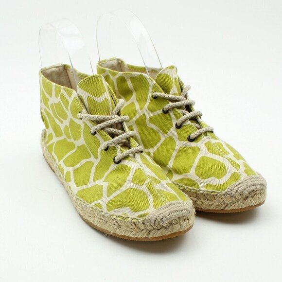 BETTYE MULLER Womens Lime Green Animal Print Espadrille Shoes - Picture 2 of 12
